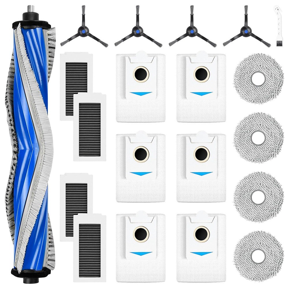 For  X5 Omni Robot Vacuum Cleaner Main Side Brush Hepa Mop Cloth7450