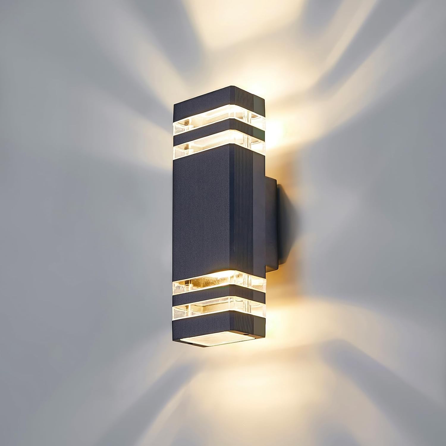 CELAVY Outdoor Wall Lights Mains Powered Outside Up Down Lights, IP65 Waterproo