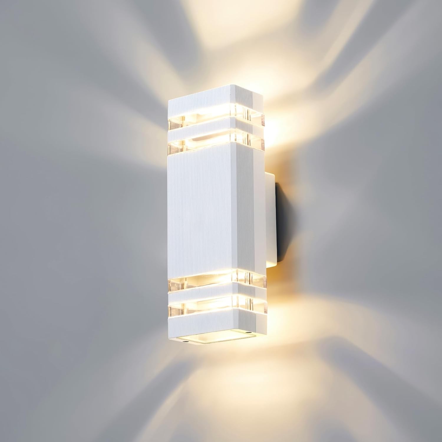 Outdoor Wall Lights Mains Powered Outside Up Down Lights, IP65 LED Porch Front