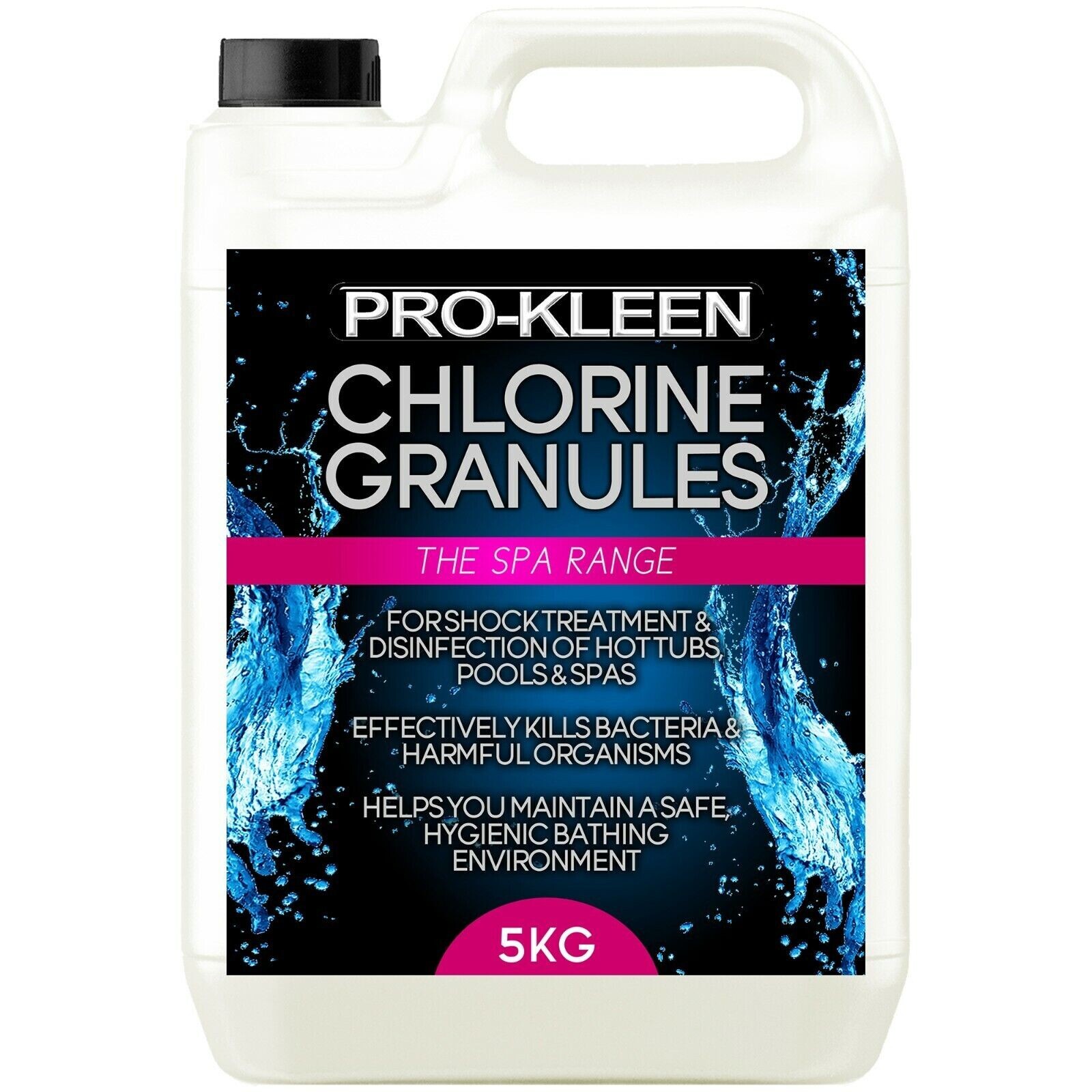 ProKleen Stabilised Chlorine Granules Hot Tub Swimming Pool Sanitiser 5KG