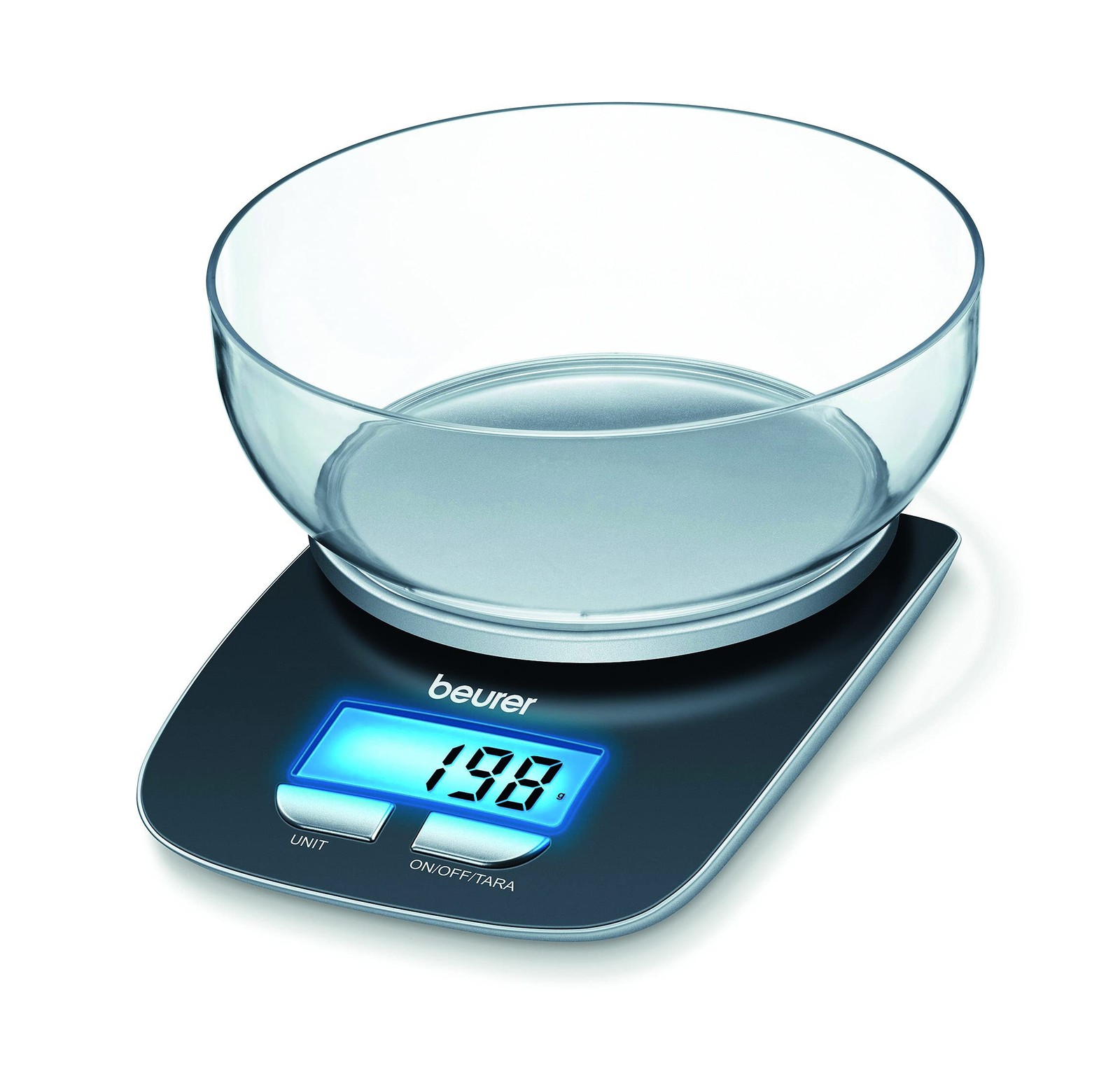 Beurer KS25 Digital Kitchen Scale  With 1.2l weighing bowl  Tare weighing func