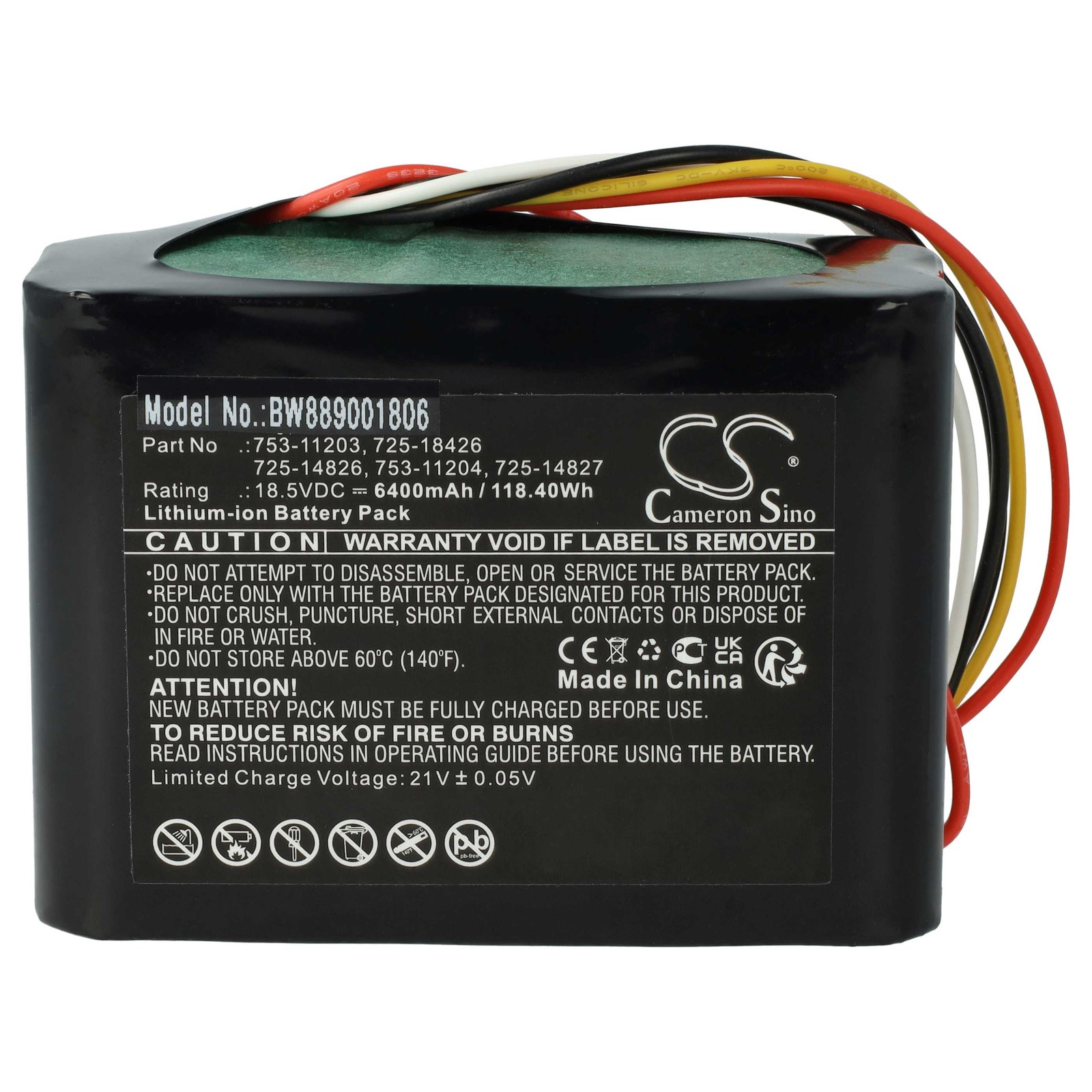 Battery for Robomow 725-18426 753-11203 725-14826 725-14827 6400mAh 18.5V