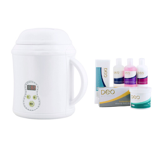 Depilatory Wax Waxing Heater Kit Warmer Hair Removal Digital 1000cc Deo Leg