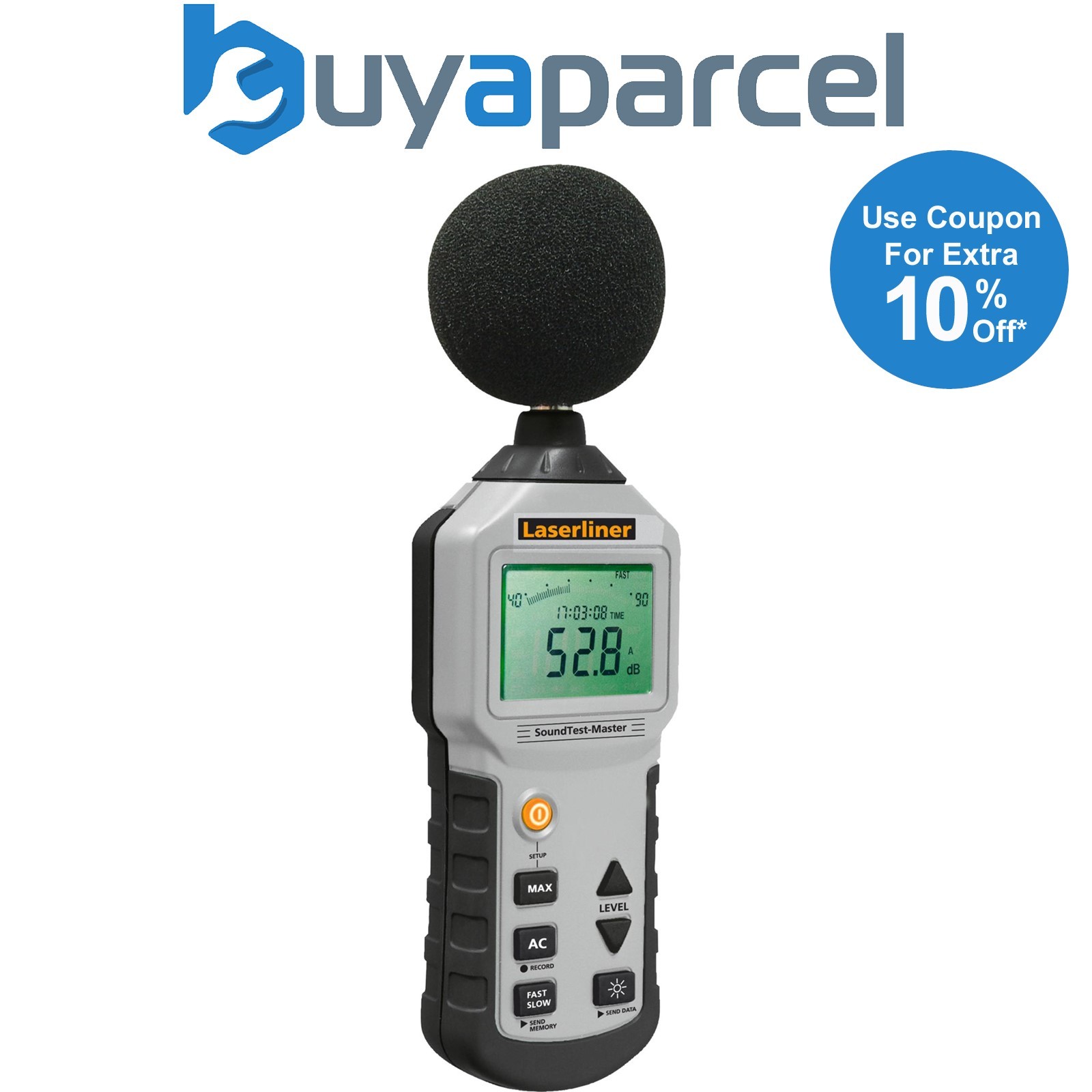 Draper 31992 Laserliner 082.070A SoundTest-Master Noise Level Measuring Instrume