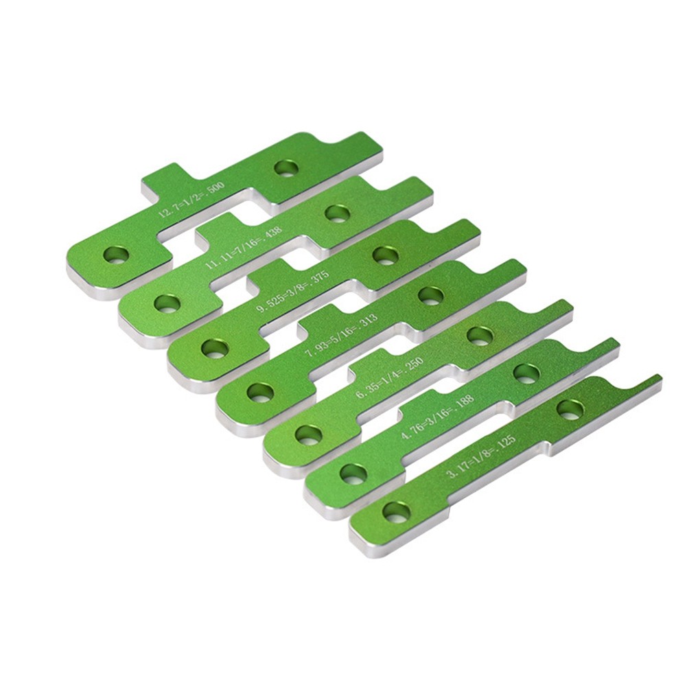 7PCS Setup Blocks Woodworking Set Bars for Woodworking Table Saw Height 4231