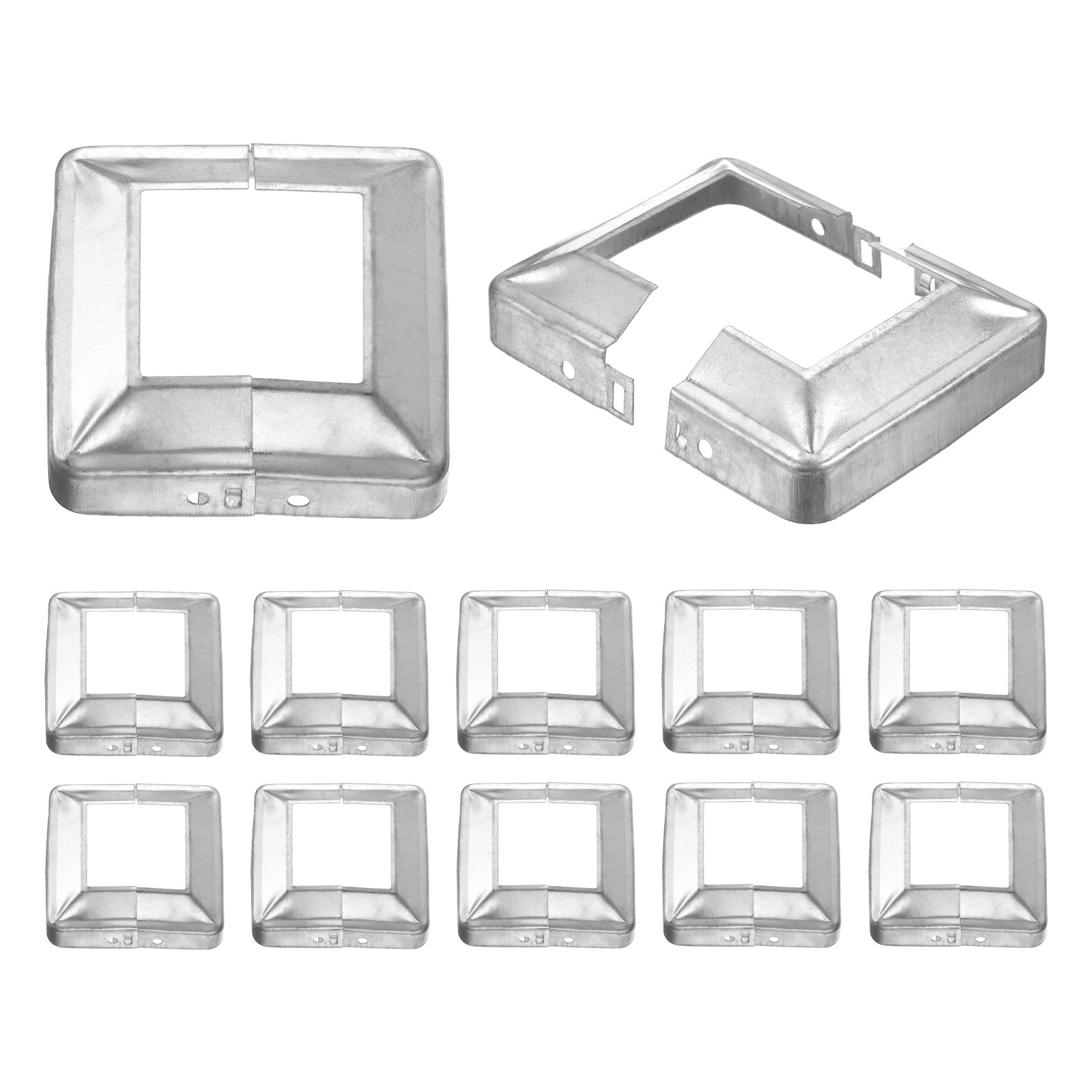 12Pcs Post Base Cover, 3.75x3.75 Split Style Post Skirt Column Wrap(2x2)