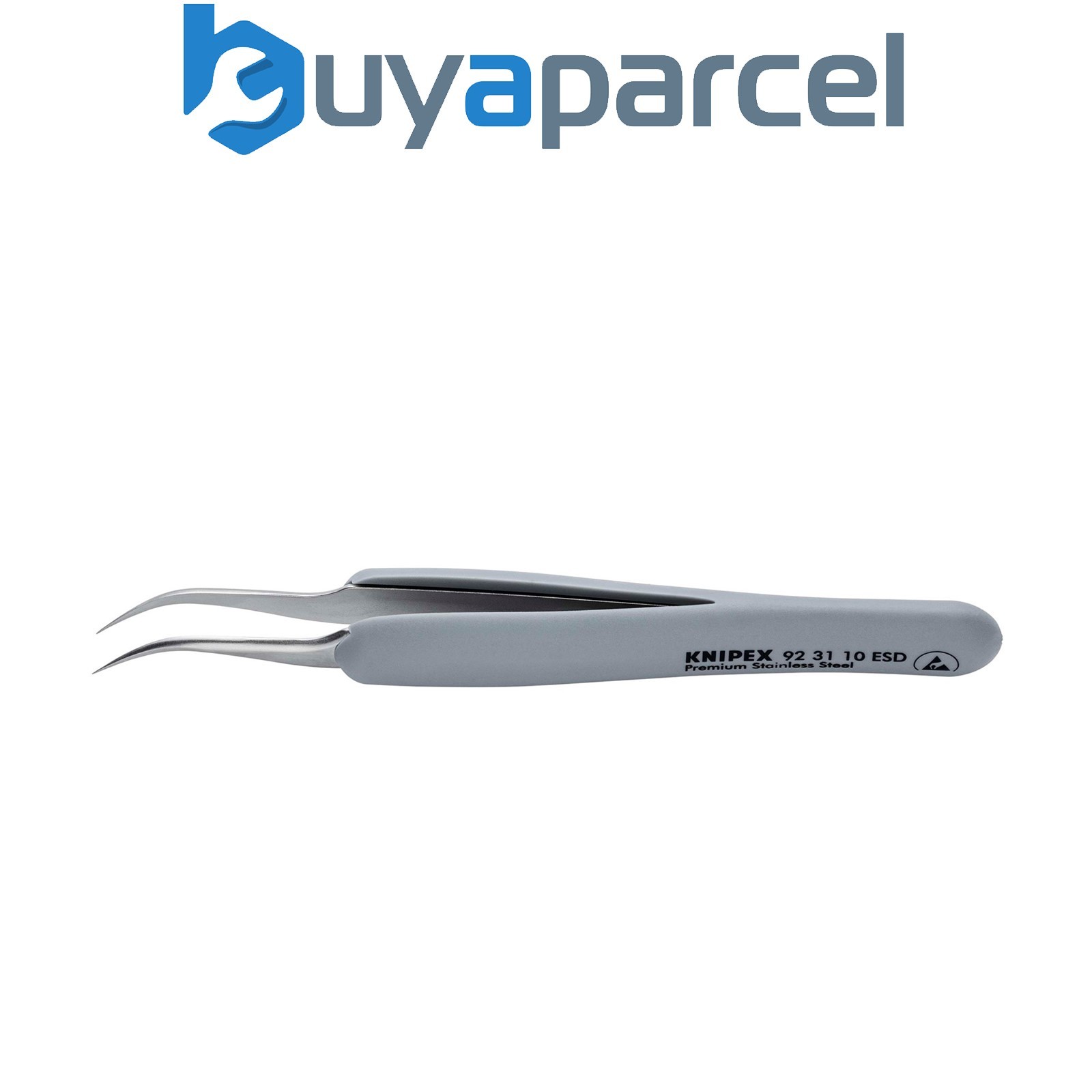 Draper 13224 KNIPEX 92 31 10 ESD Precision Tweezers with rubber handles ESD, 122