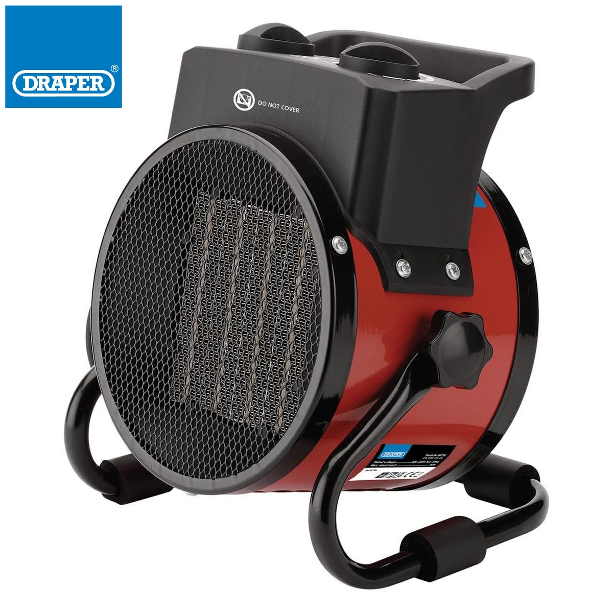 Draper Electric Space Heater 2kw Ptc Workshop Warehouse Office Energy Efficient