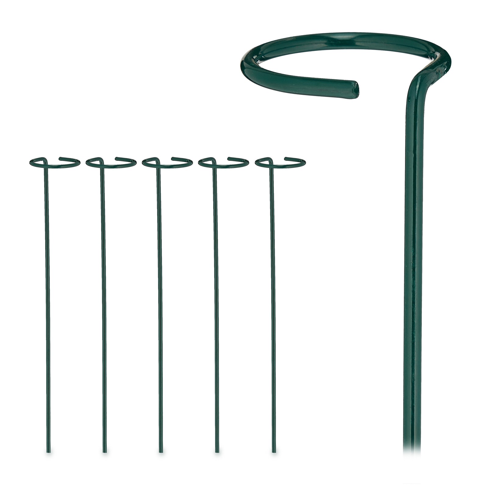 12x metal plant stakes, 40 cm Plant supports Flower stakes Plant holders Set
