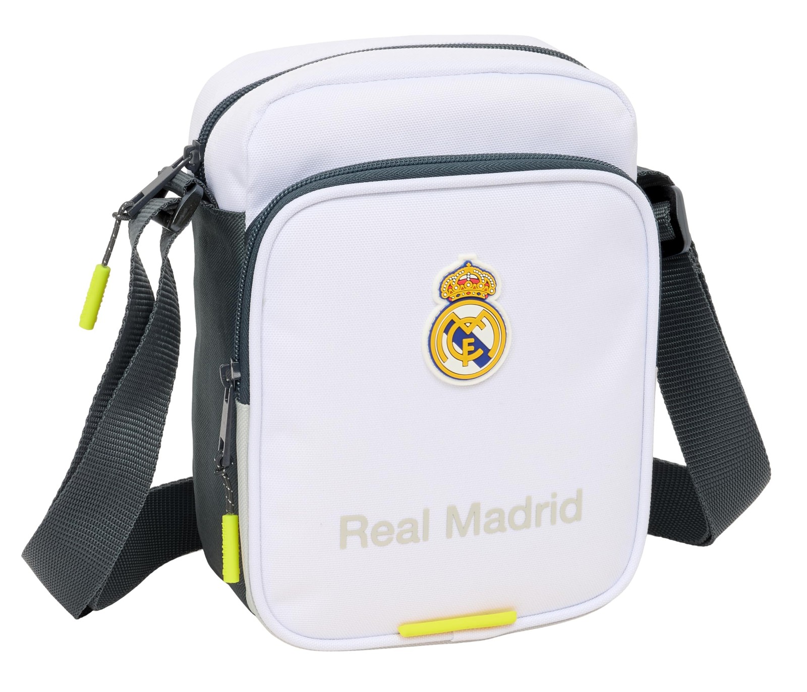 Safta Real Madrid EQUIPACIÓN 25/26 – Shoulder Bag with External Pocket, Pencil C