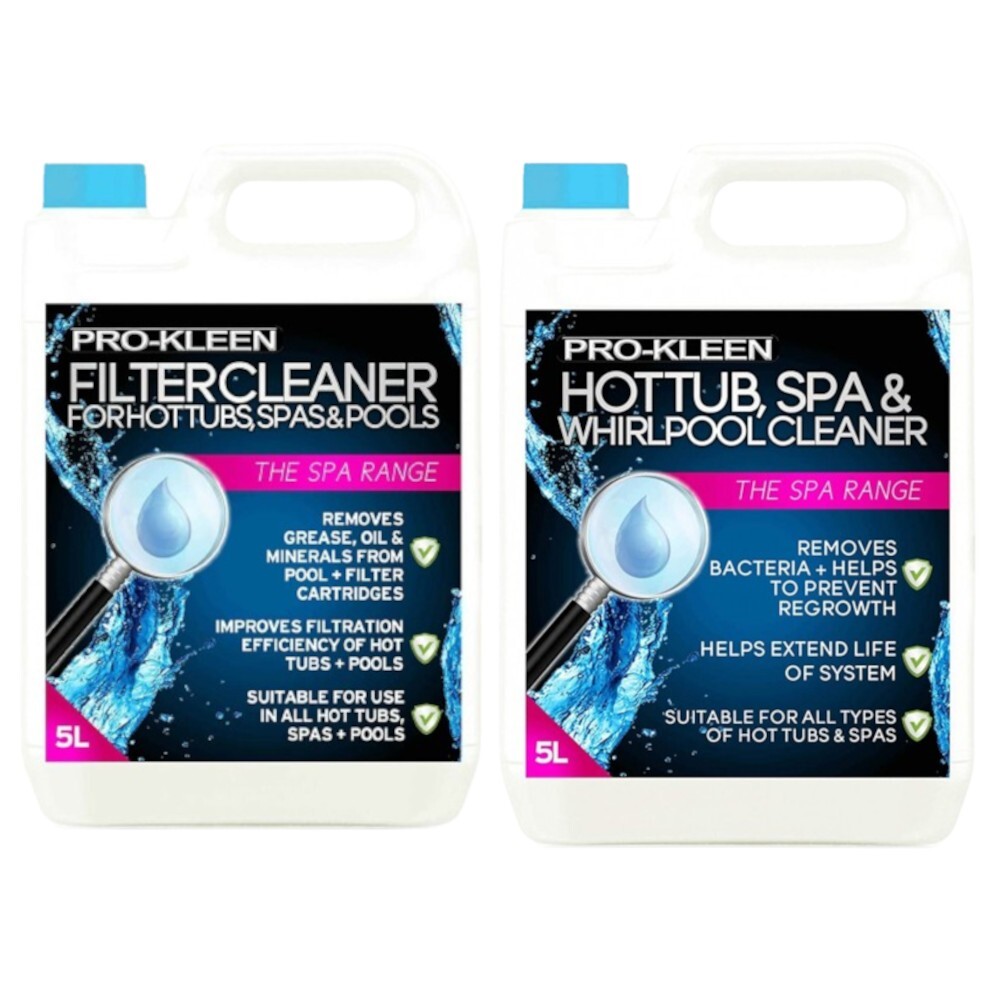 Prokleen Spa Hot Tub Whirlpool & Filter Cartridge Cleaner Hygienic 10L