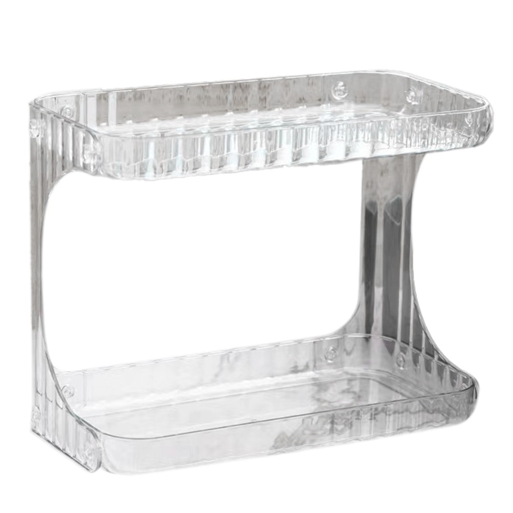 2X(Bathroom Storage Rack -Layer Storage Box Hand Washing Stand Desktop1055