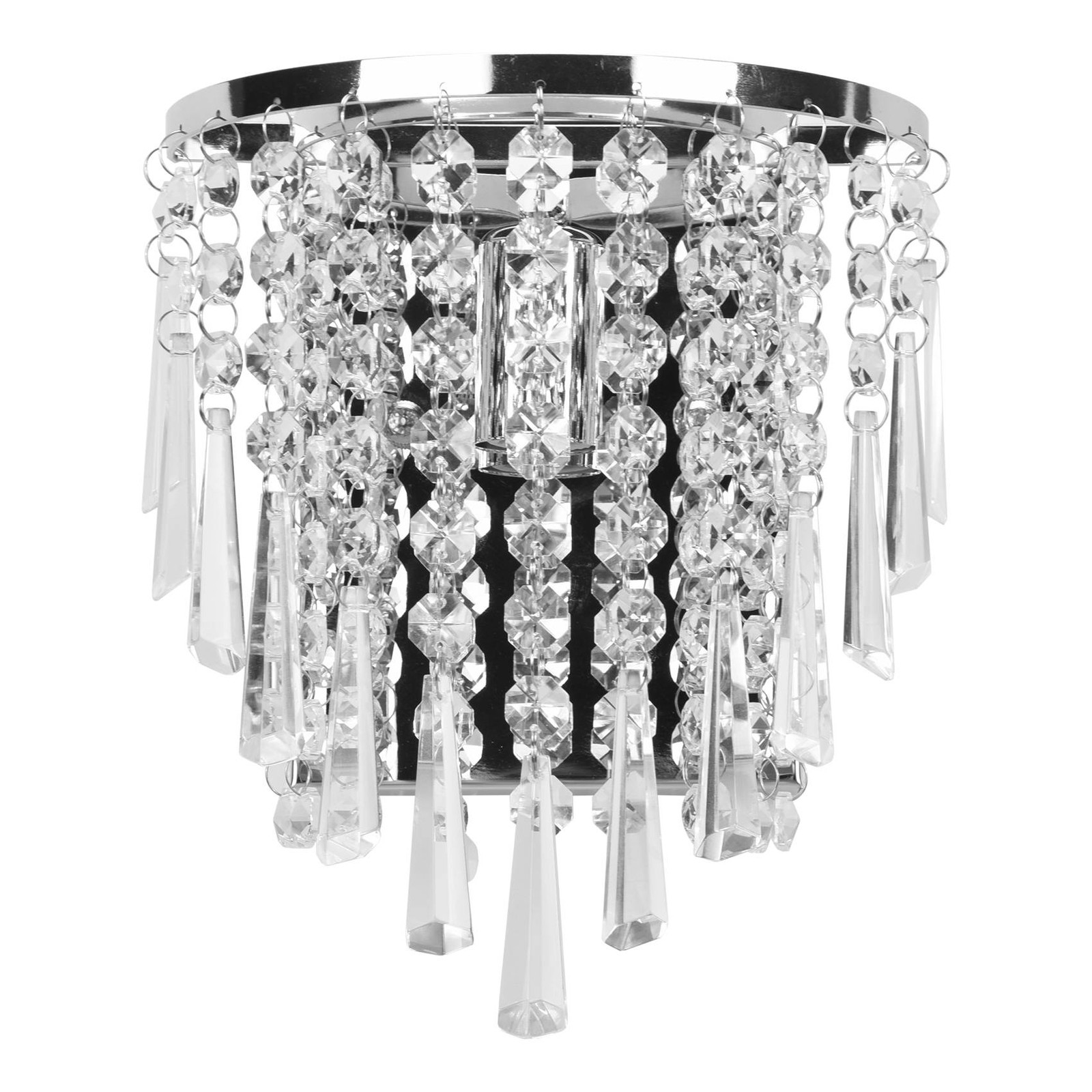 Modern Crystal Wall Lamp Chrome Sconce Wall Light for Living Room Bathroom5757