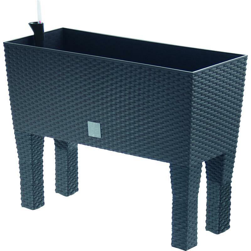 Flower Bank With Pedestals " Rato Case High " 60x46cm Rattan Raised Bed Plant