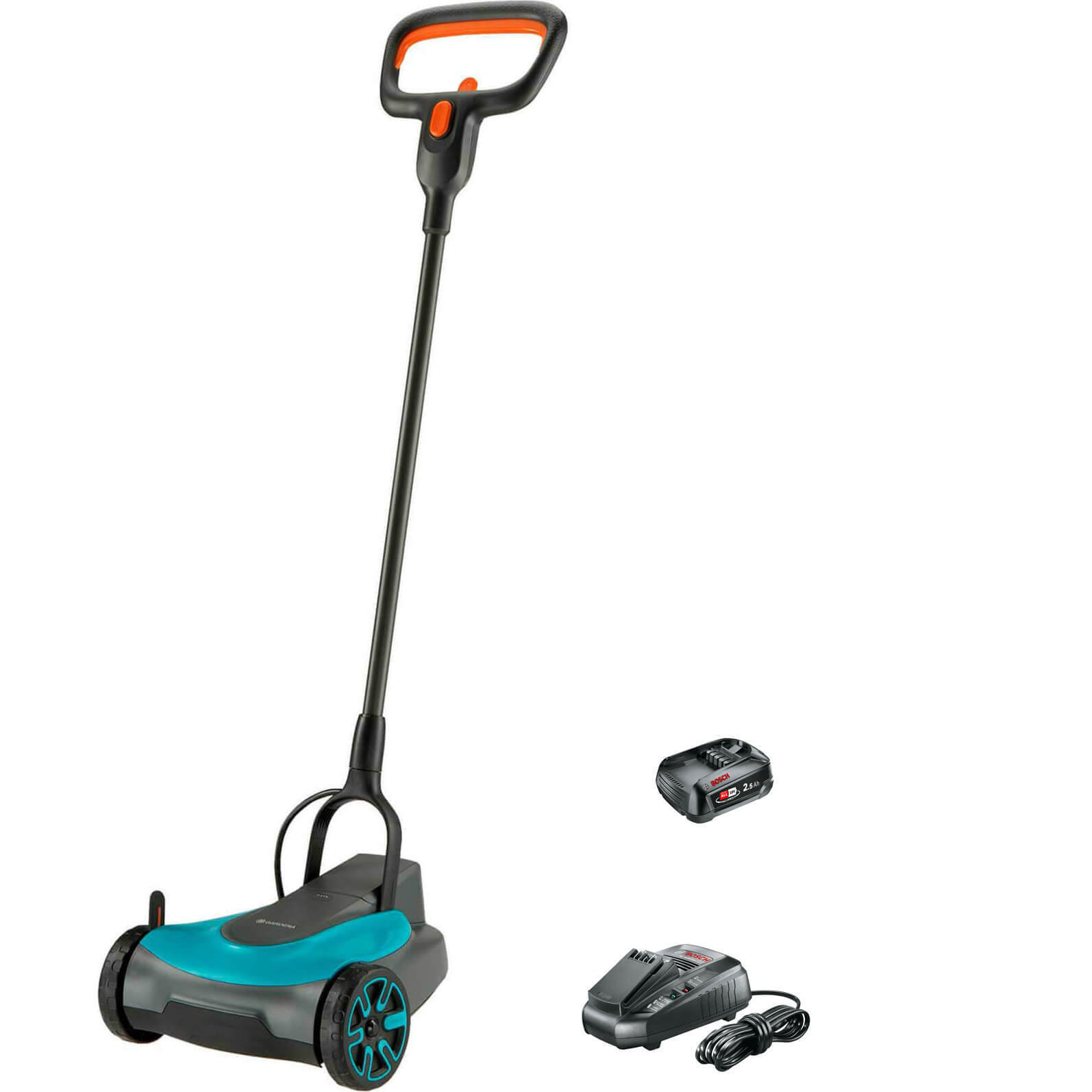 Gardena HANDYMOWER P4A 18v Cordless Rotary Lawnmower 220mm 1 x 2.5ah Li-ion