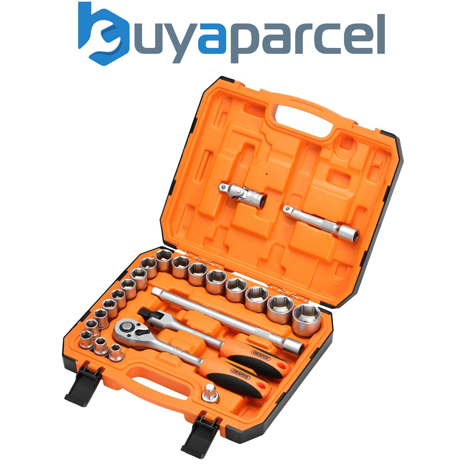 Draper 22112 HI-TORQ 6 Point Socket Set, 1/2" (24 Piece)