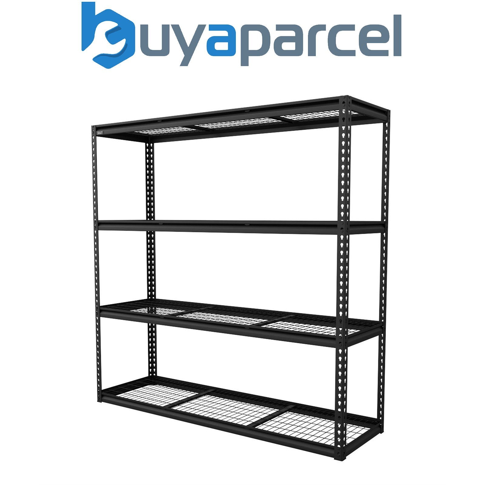 Sealey APMR1 Heavy-Duty Modular Racking Unit with 4 Mesh Shelves 300kg Capacity