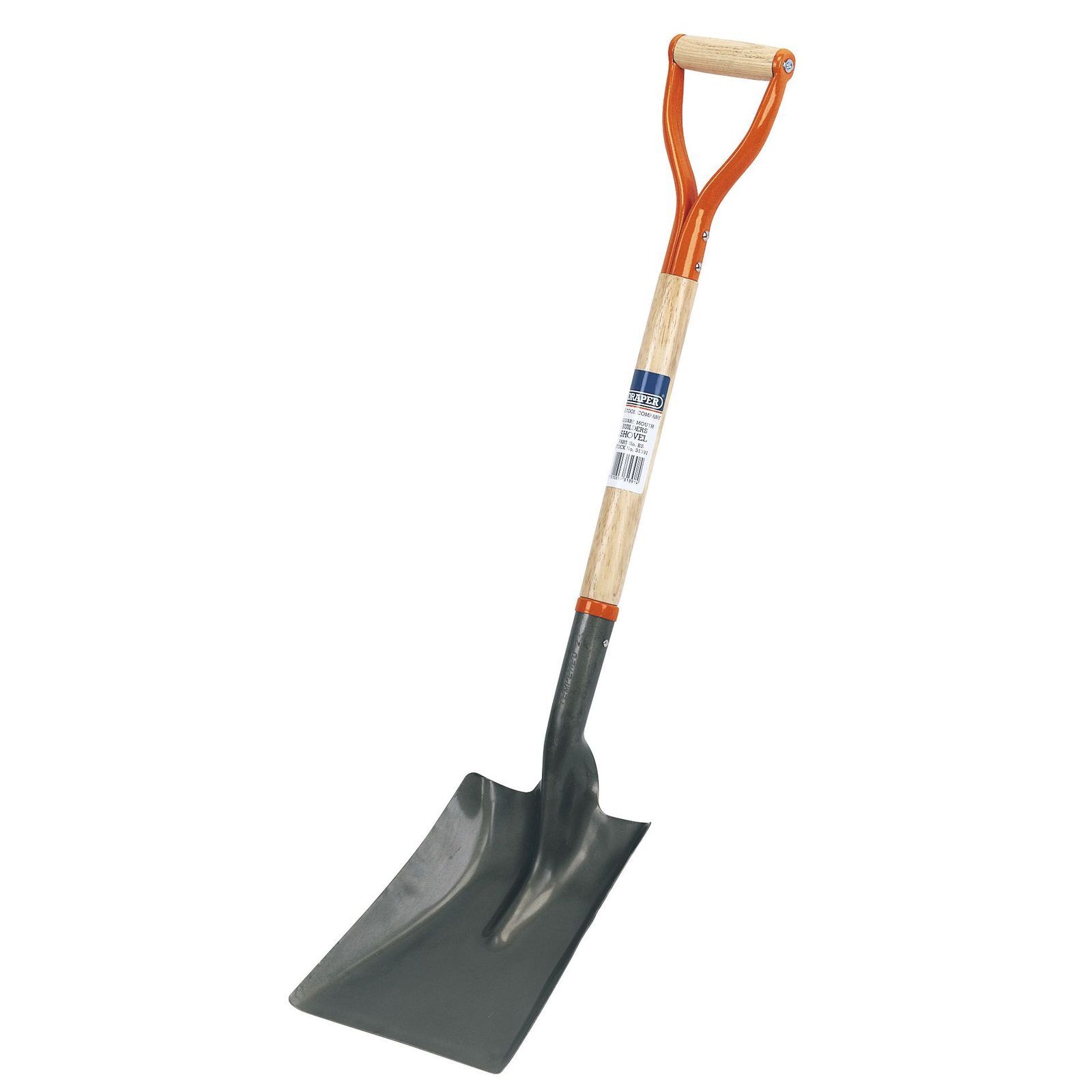 Draper 1x Hardwood Shafted Square Mouth Builders Shovel Professional Tool 31391
