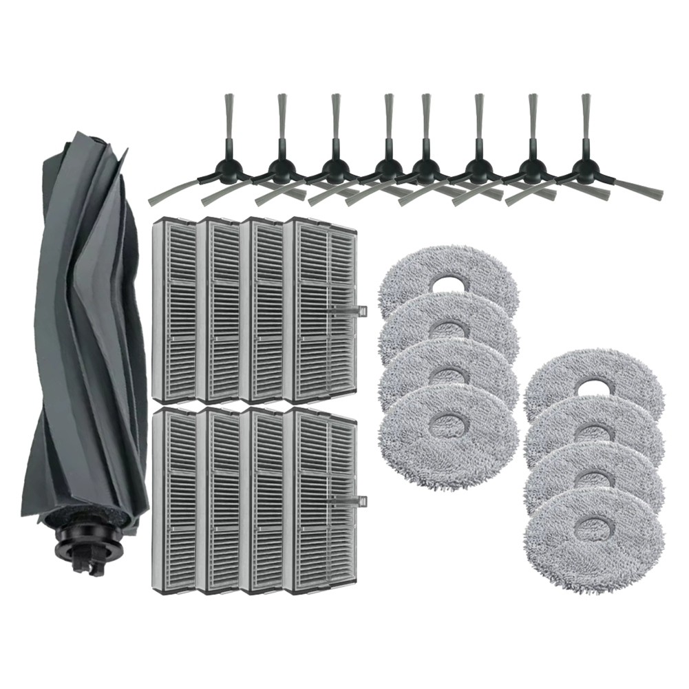 For  E30 Ultra Replacement Main Side Brush Hepa Mop Cloths Dust Bag6841