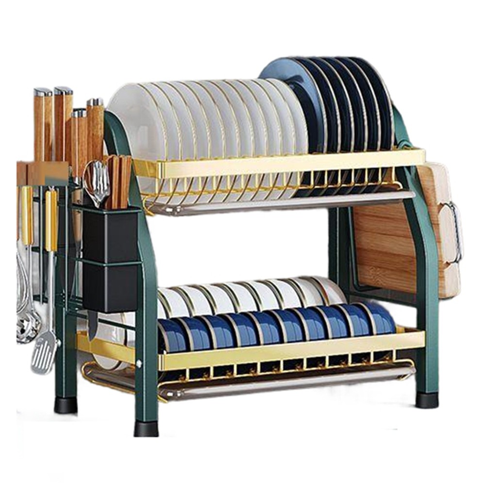 Kitchen Countertop Bowl Rack -Layer Tableware Storage Rack Multifunctional2337