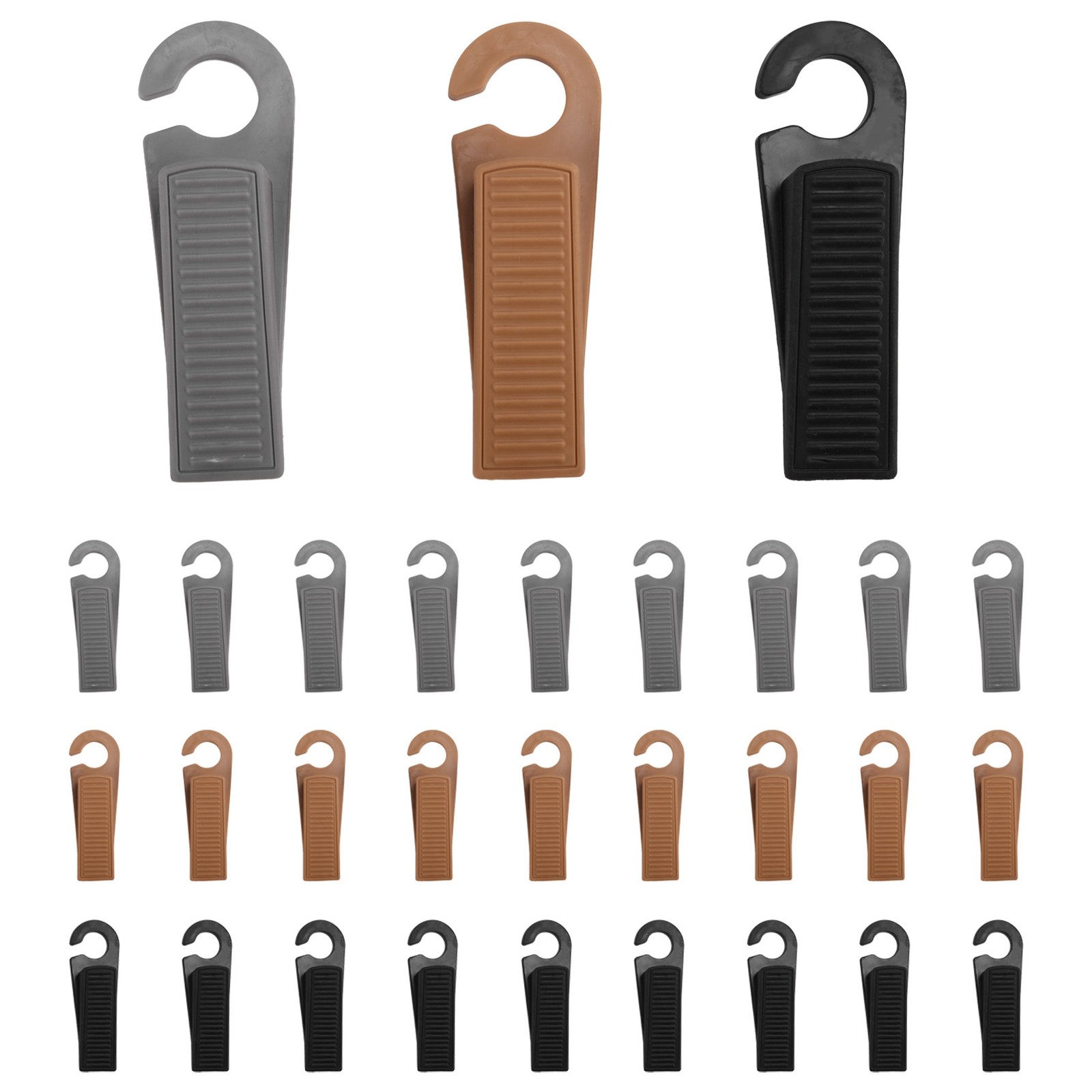 30PCS Door Stop Wedge Stop Home Offices Door Rear Retainer Stopper Door1536