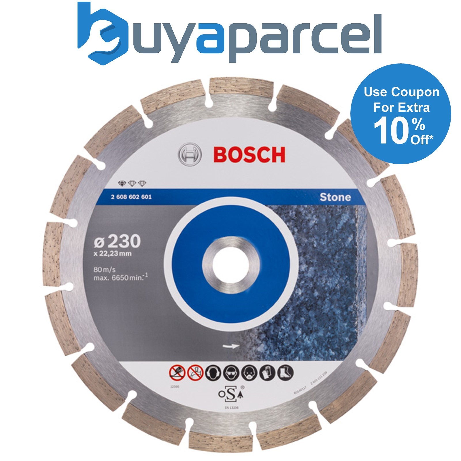 Bosch Diamond cutting discs Standard for Stone diamond cutting disc 2608602601
