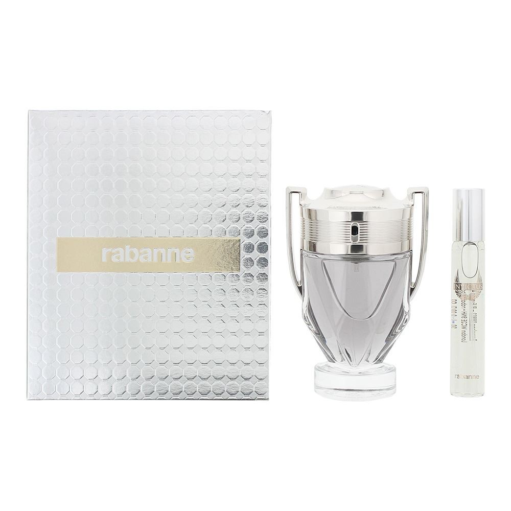 Paco Rabanne Invictus Eau de Toilette 100ml + Eau de Toilette 20ml Gift Set Mens