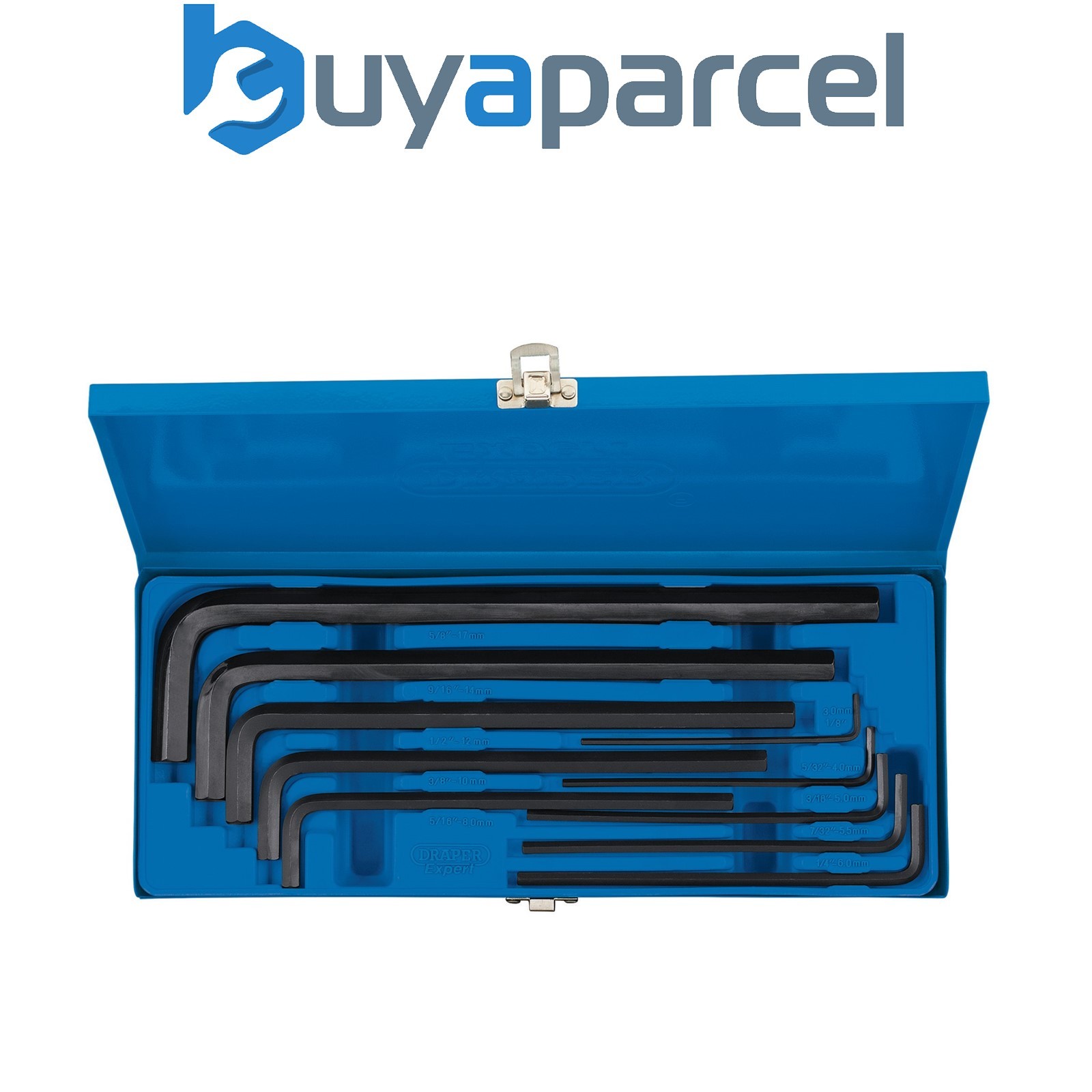 Draper 33895 Metric Extra Long Pattern Hexagon Key Set (10 Piece)