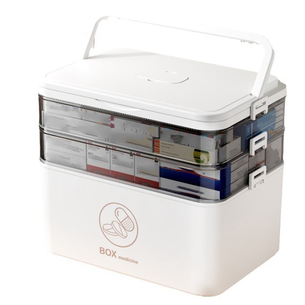 Portable Medicine Box Portable Medicine Storage Box for Home Travel C1Q33059