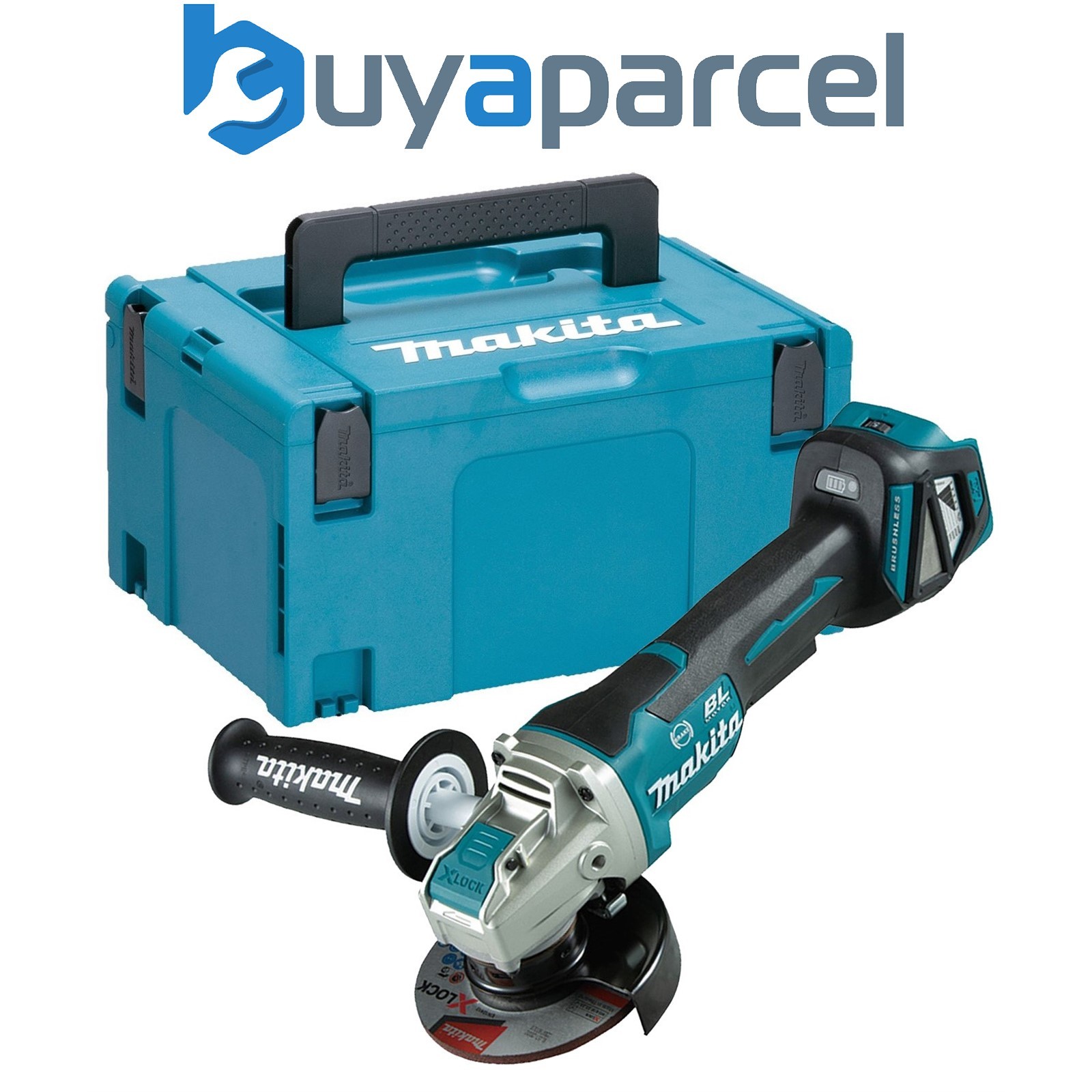Makita DGA469Z 18v Cordless Brushless X-Lock Angle Grinder 115mm Bare +Makpac