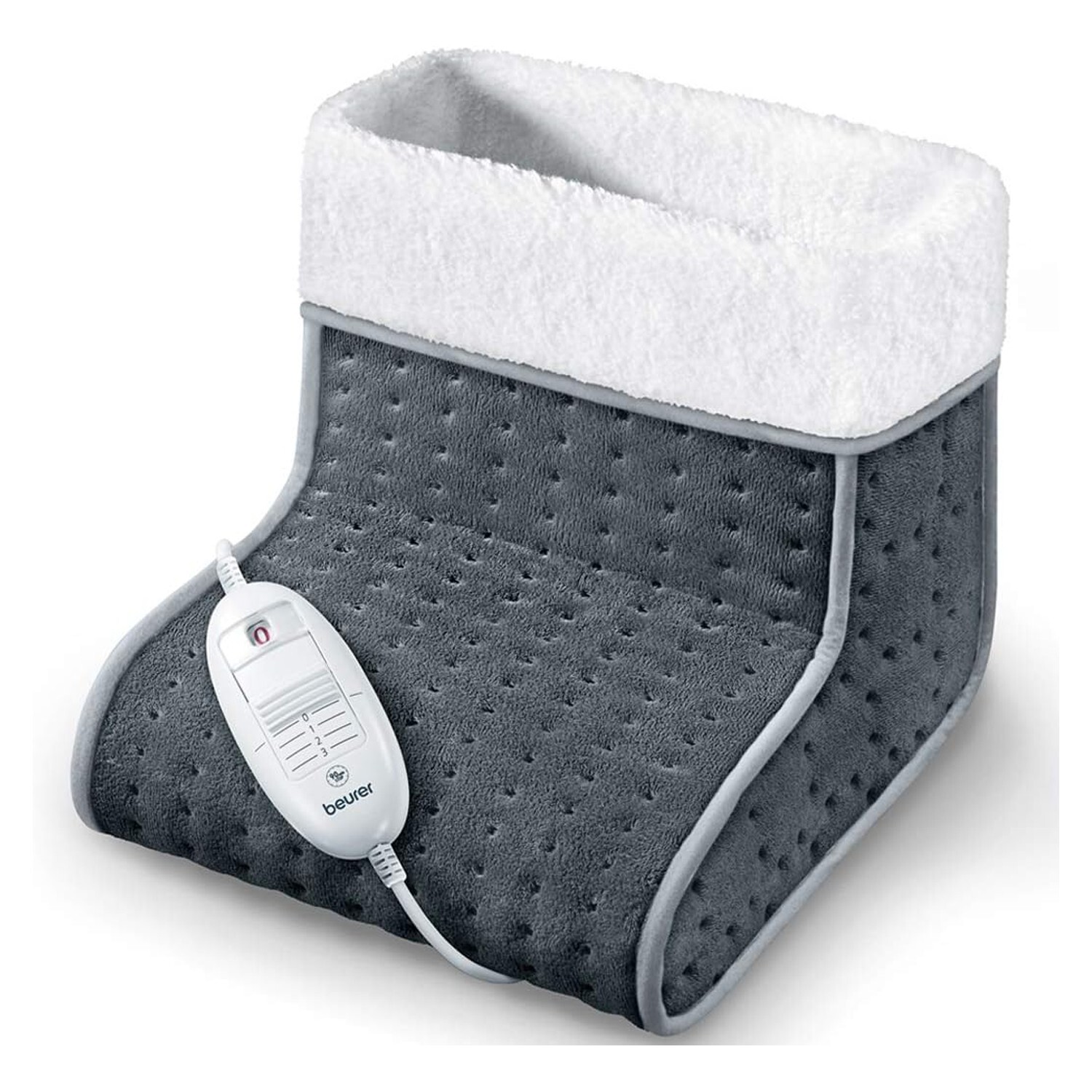 Beurer FW20 Electric Cosy Feet Foot Warmer Washable Relief Cold Feet Heated GREY