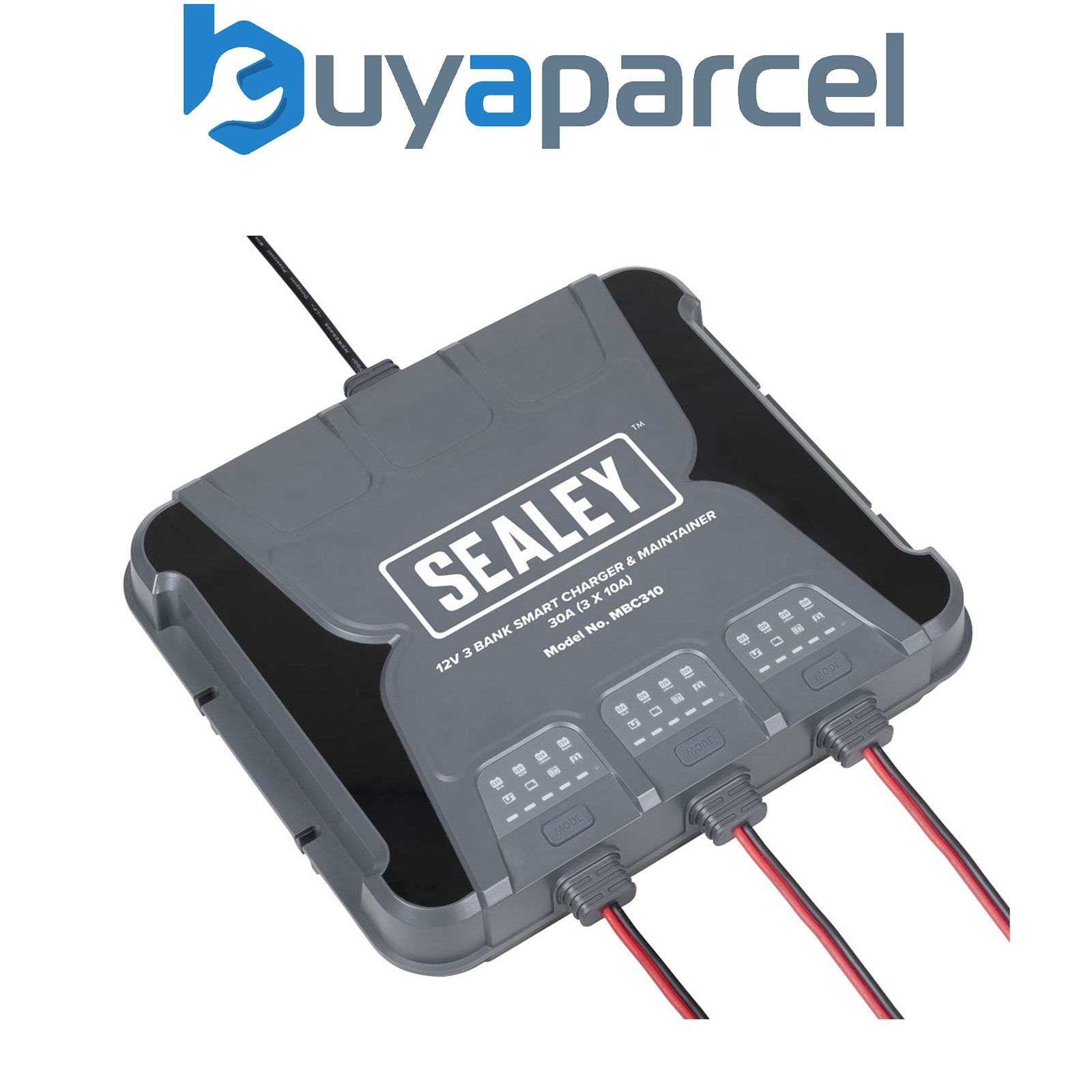 Sealey MBC310 3 Bank 12V Smart Charger & Maintainer 30A (3 x 10A)