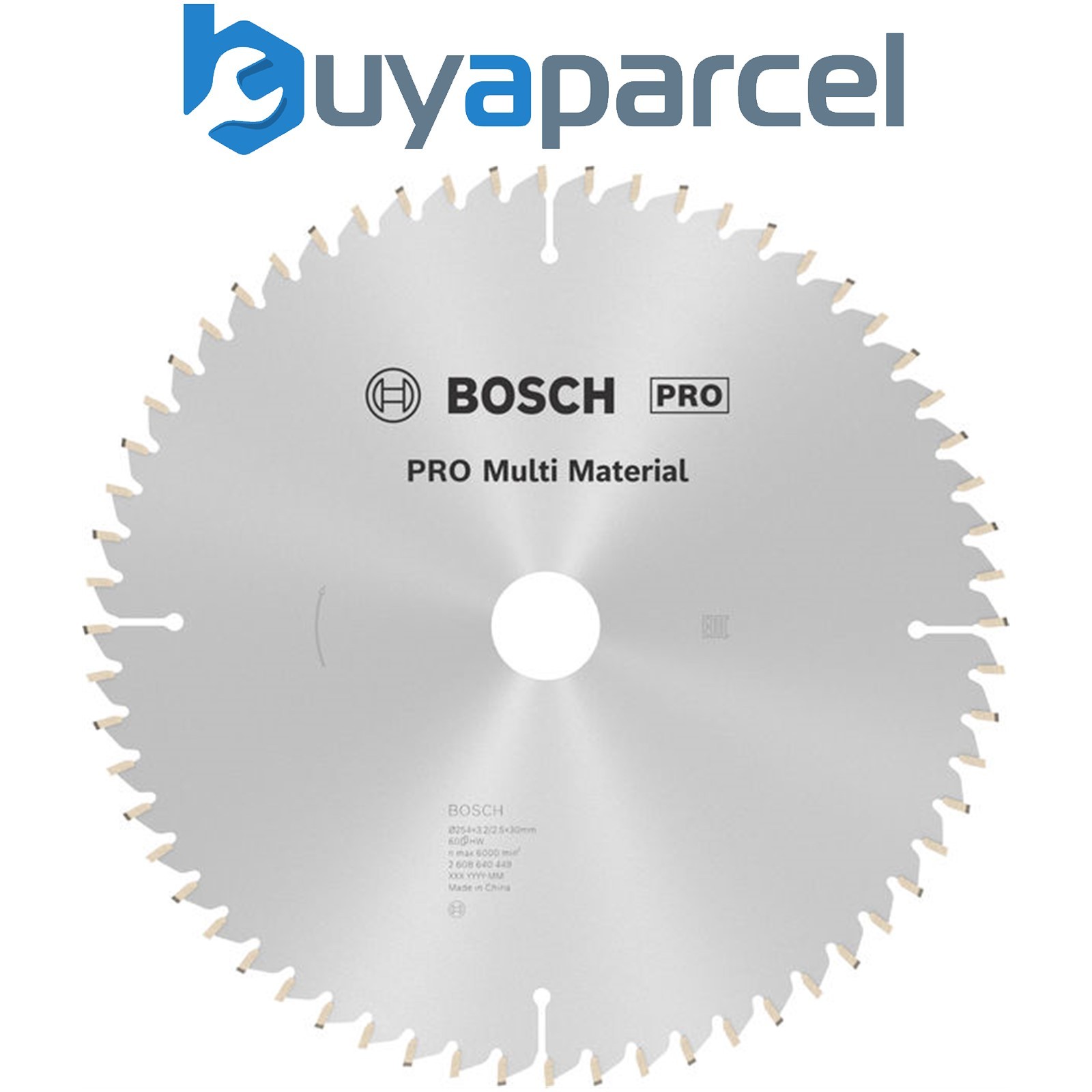 Bosch PRO Multi Material Circular Saw Blade 254 x 3.2 x 30 mm T60 2608640449