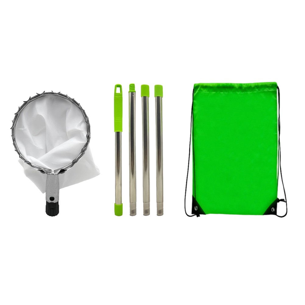 3X(Fruit Picker with 4 Telescopic Pole Metal Fruit Picker Orchard Gardening7185