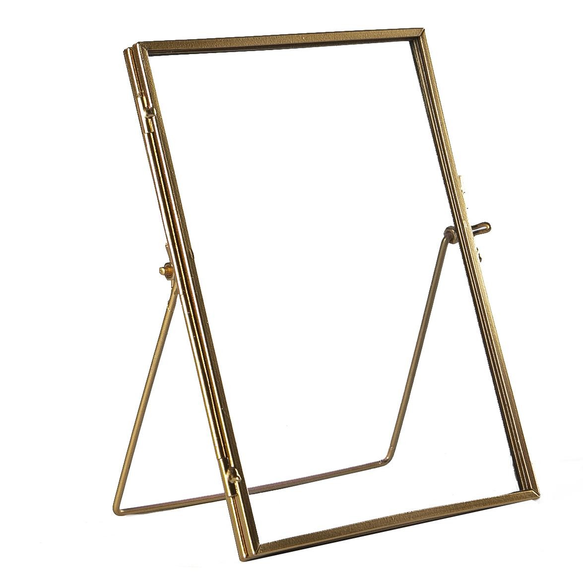 5x Standing Metal Photo Frames Table Desk Picture Display 6" x 8" Rose Gold