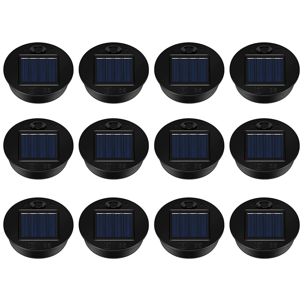 12 Pack Replacement Solar Light Parts Solar Light Replacement Tops LED3583