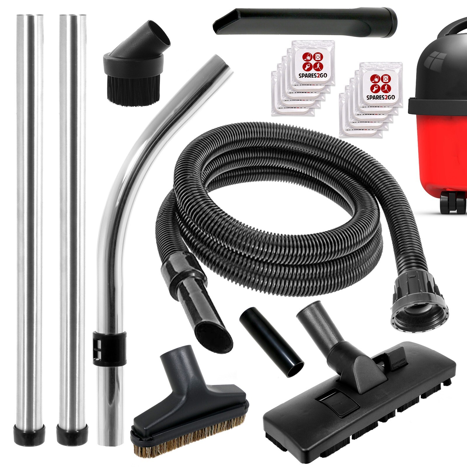 Spare Parts Tool Kit Hose 2.5m For NUMATIC HENRY HETTY Vacuum Cleaner + 10 Fresh
