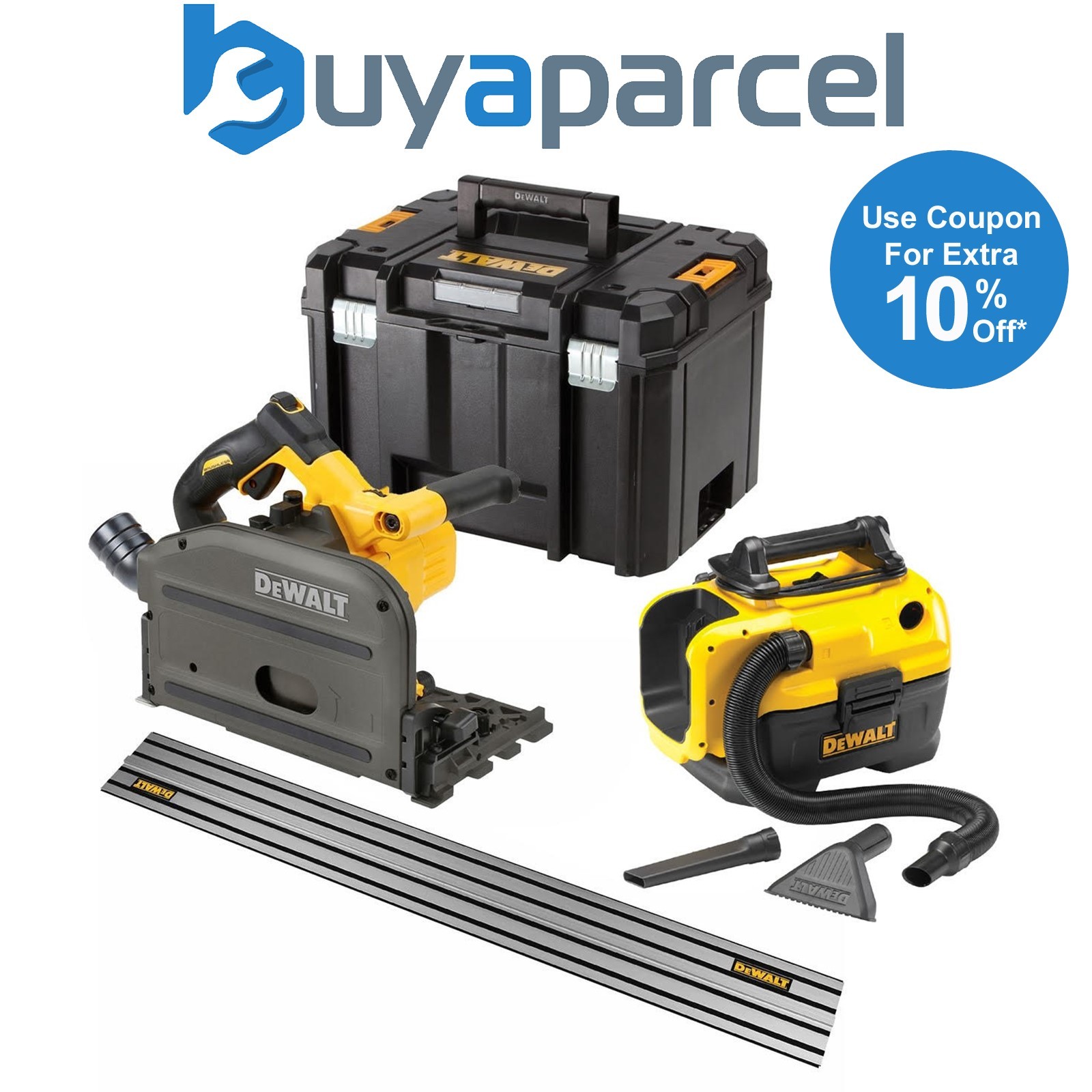 Dewalt DCS520NT 54v XR FLEXVOLT Cordless Plunge Saw Bare Tool + TSTAK Case + VAC