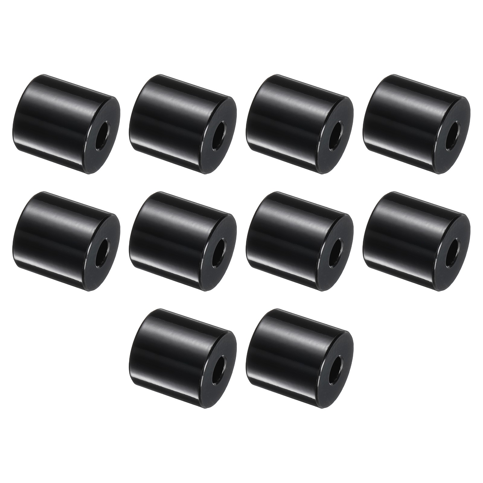 10pcs Stainless Steel Spacers 1/4" Bore x 3/4" OD x 3/4" Length, Black