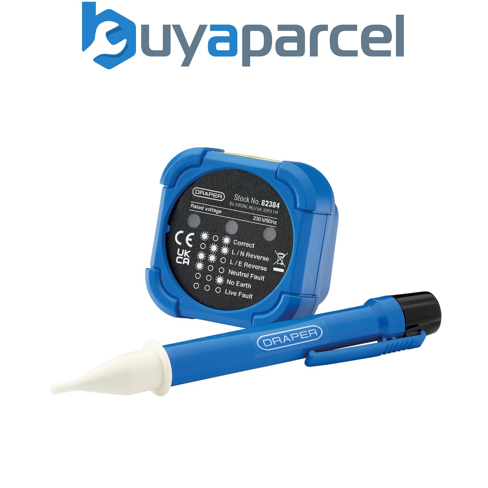 Draper 82384 230V Socket and Voltage Tester Set, 200-600V, 3A