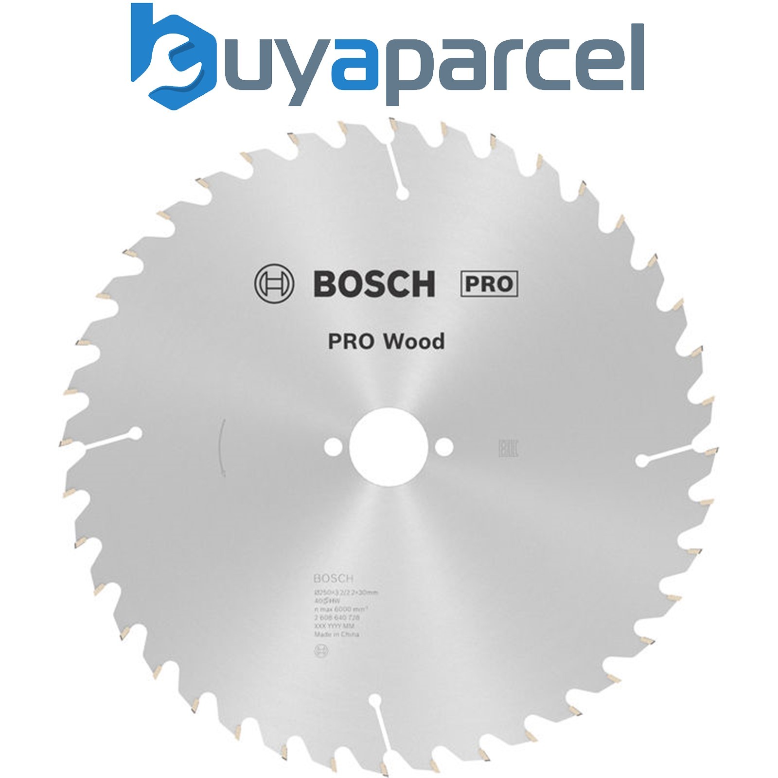 Bosch PRO Wood Circular Saw Blade 250 x 3.2 x 30 mm T40 2608640728