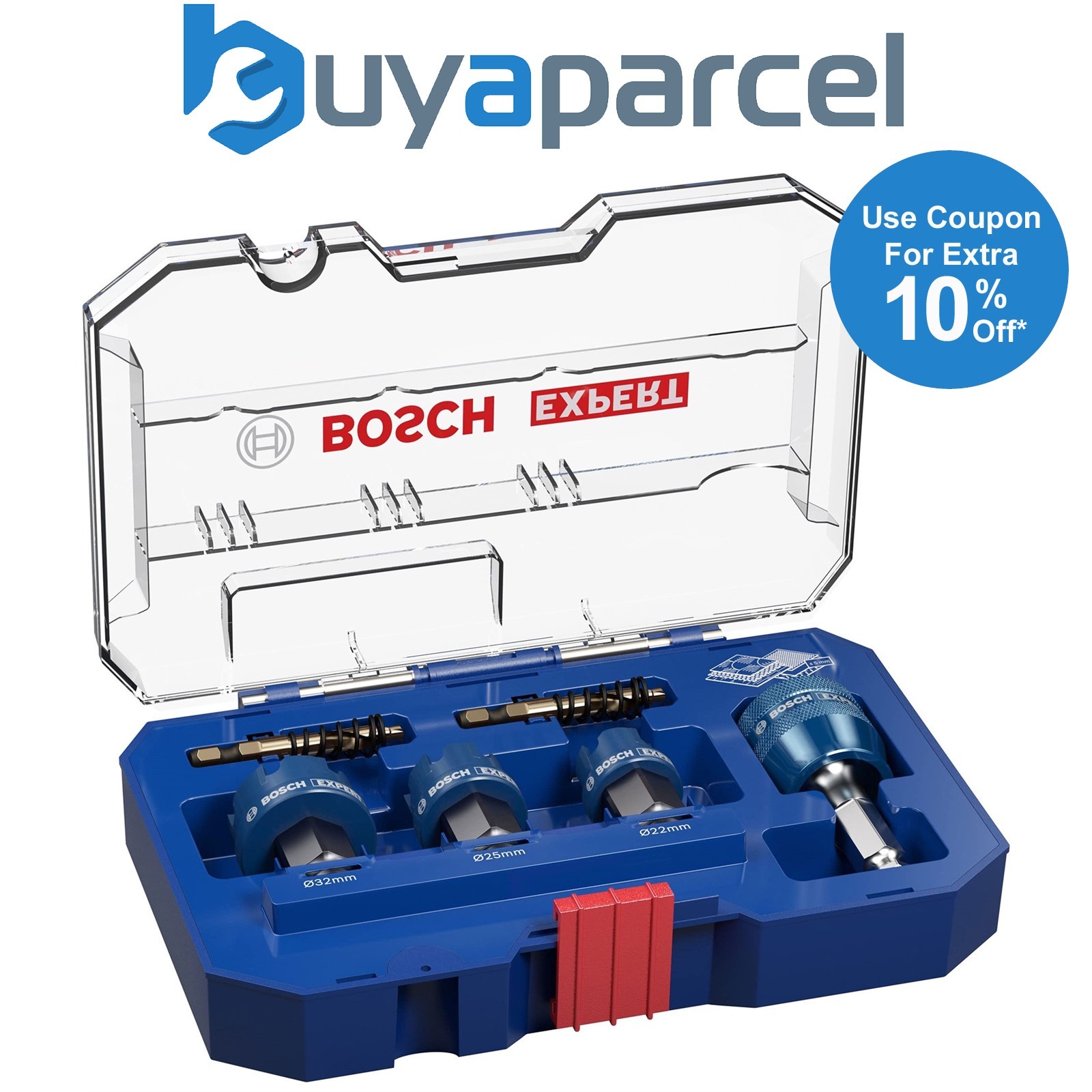 Bosch EXPERT 6 Piece Carbide Sheet Metal Hole Saw TCT Set 22 25 32mm 2608900502