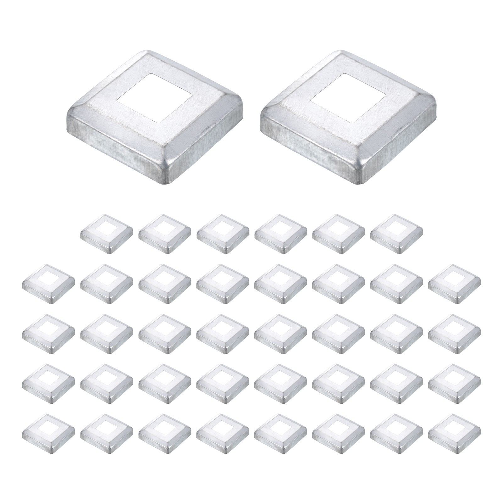 40Pcs Post Base Cover, 2.5x2.5 Integral Style Post Skirt Column Wrap(1x1)