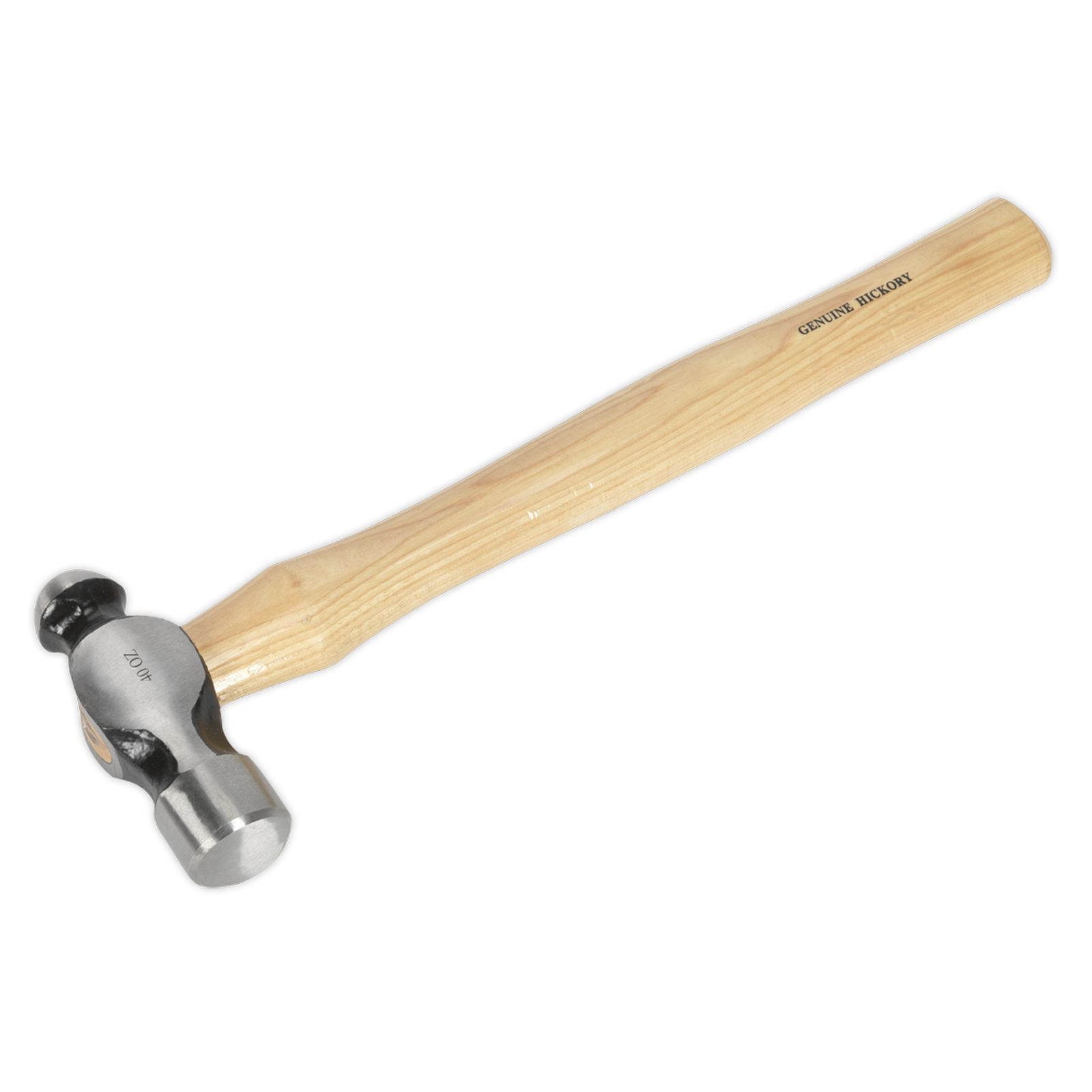 Sealey Ball Pein Hammer 2.5Lb Hickory Shaft Hammers Work Tools BPH40