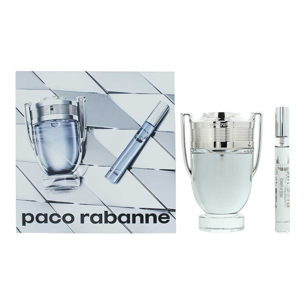 Paco Rabanne Invictus Eau de Toilette 100ml Gift Set for Him - Damaged Box