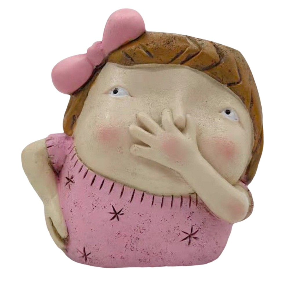 3X(Nose Pinching Fleshy Flower Pot Resin Craft Home Garden Desk Ornaments8047