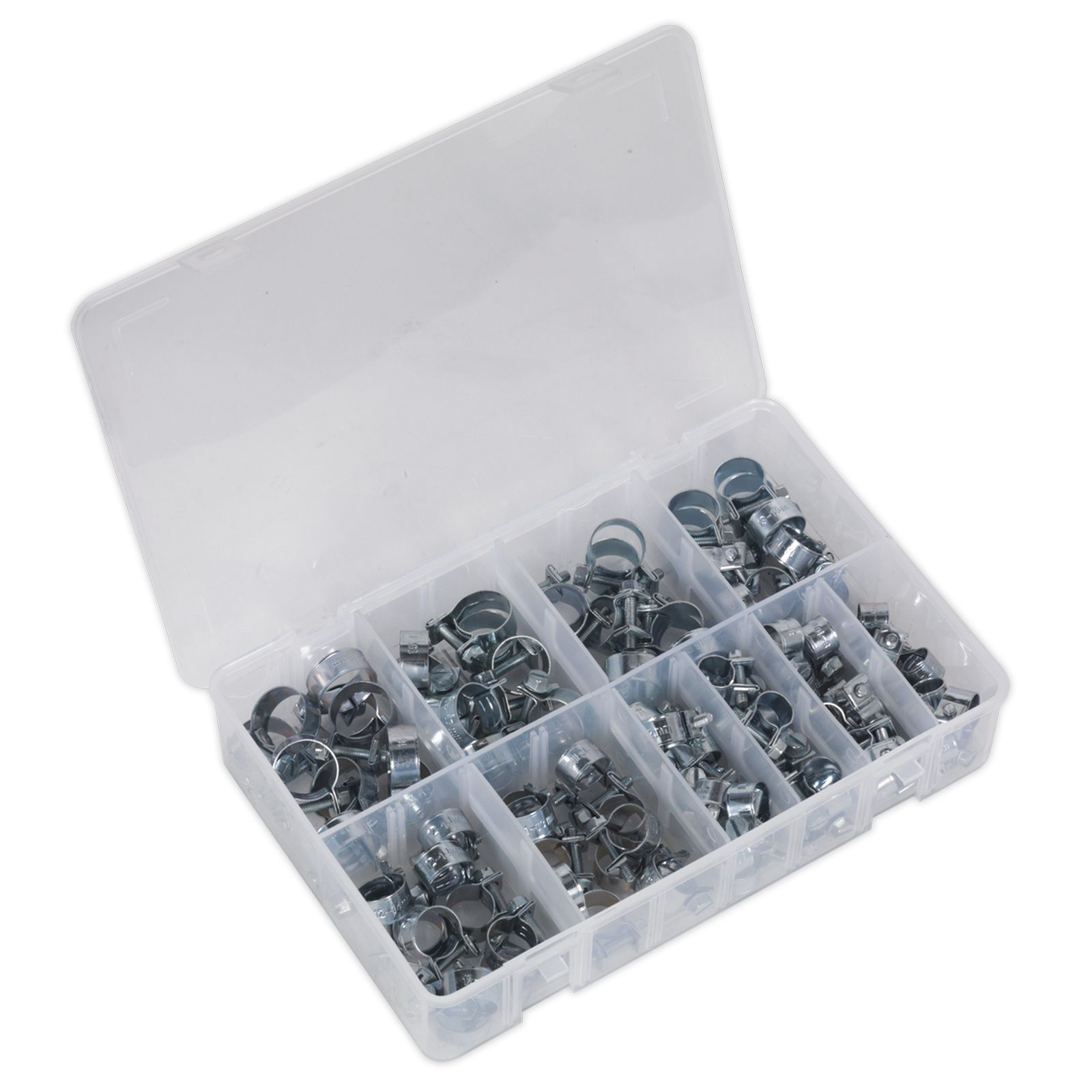 Sealey Mini Hose Clip Assortment 100pc - Part No. AB042MH