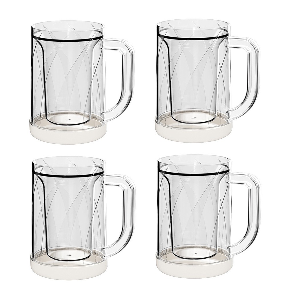 4 Pcs  Mugs Mugs with Hand for Home Bar Accessories, Gifts F3U39202