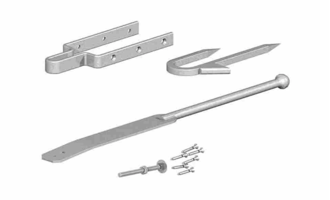 FIELDGATE SPRING FASTENER SET GALVANISED NO: 132