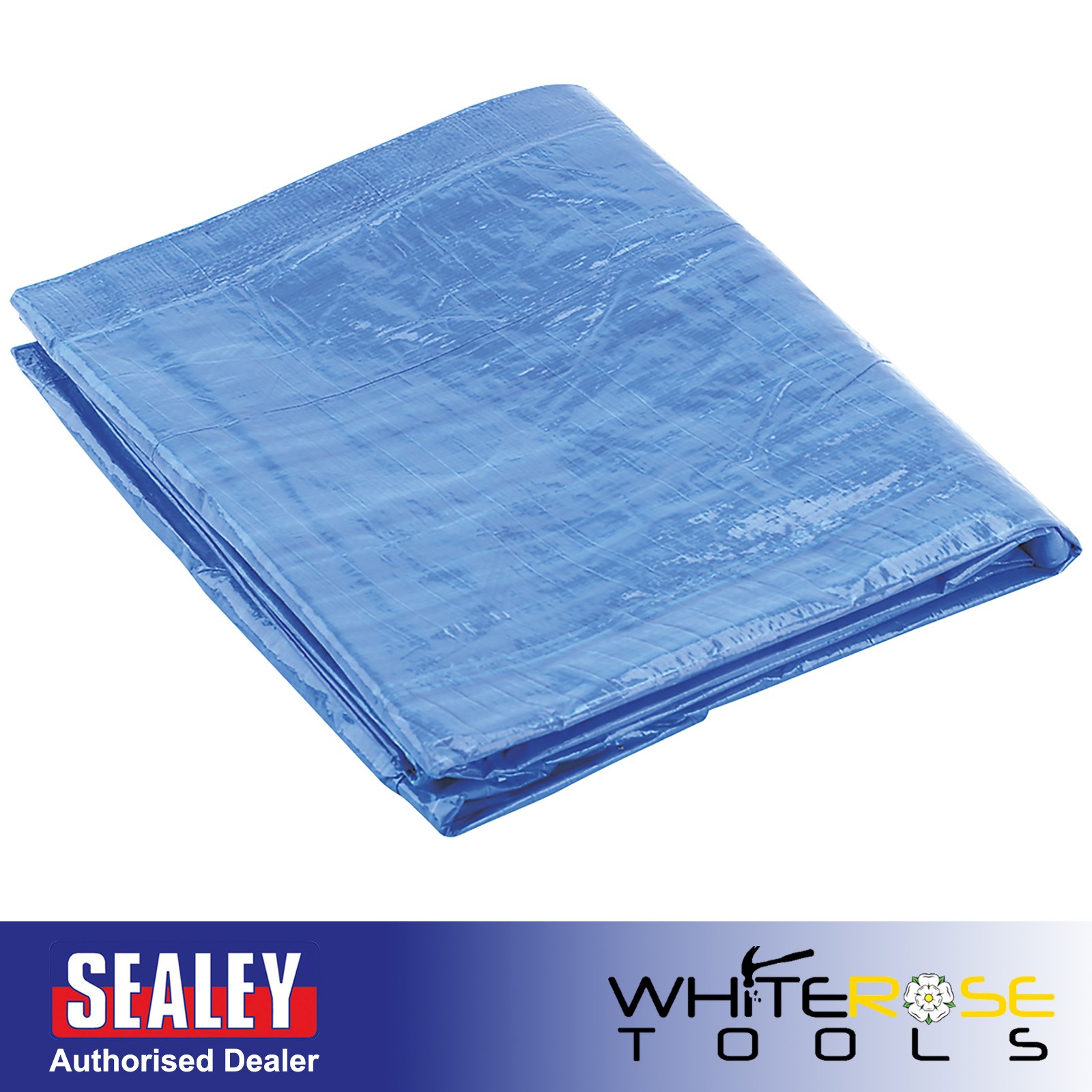 Sealey Tarpaulin 6.10 x 12.19m Blue Cover Tear-Proof Waterproof UV Filter